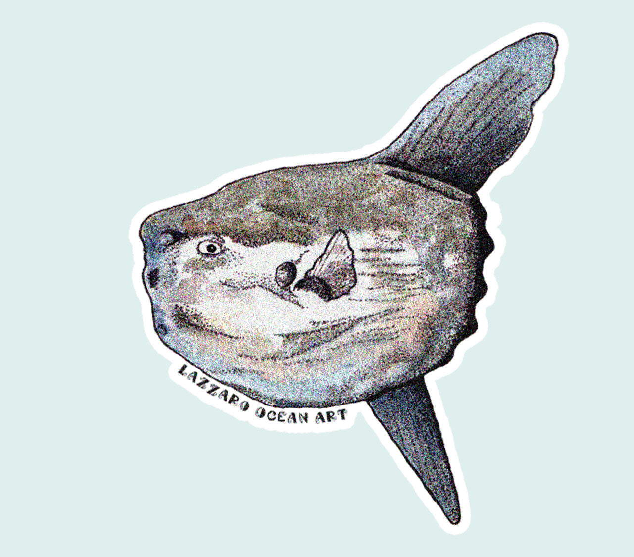 Poisson lune - Stickers