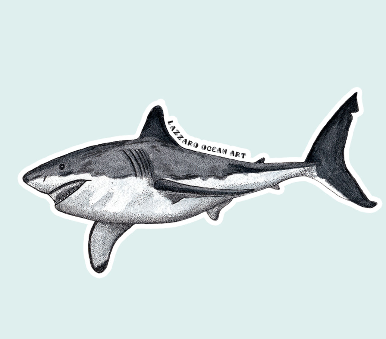 Requin blanc - Stickers